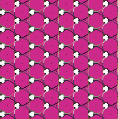 Geometrik süslemeli vektör deseni. Kusursuz tasarım dokusu 