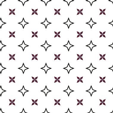 Geometrik süslemeli vektör deseni. Kusursuz tasarım dokusu 