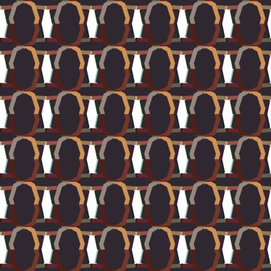 Geometrik süslemeli vektör deseni. Kusursuz tasarım dokusu 