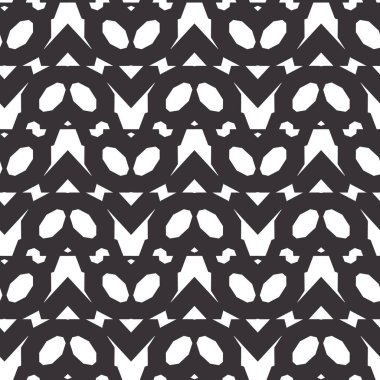 Geometrik süslemeli kusursuz desen. vektör illüstrasyonu