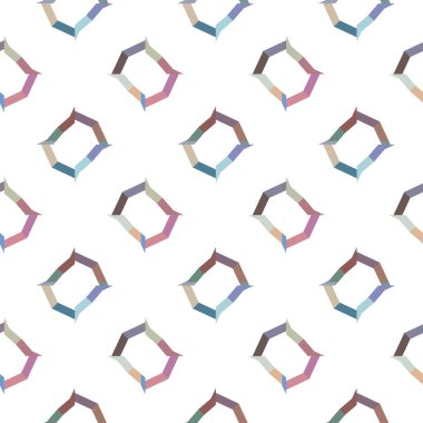 Geometrik süslemeli vektör deseni. Kusursuz tasarım dokusu