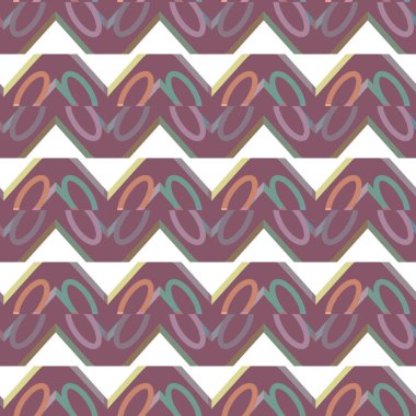 Geometrik süslemeli vektör deseni. Kusursuz tasarım dokusu 