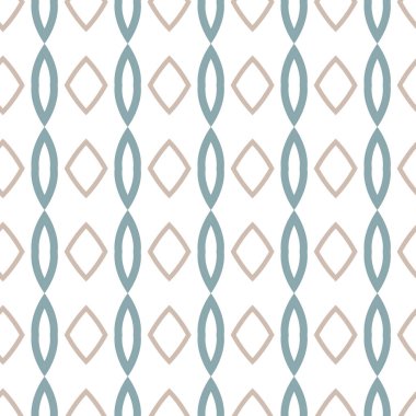 Geometrik süslemeli vektör deseni. Kusursuz tasarım dokusu