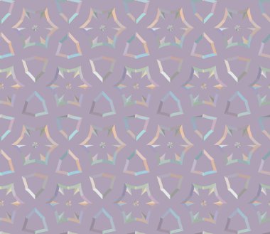 Geometrik süslemeli vektör deseni. Kusursuz tasarım dokusu