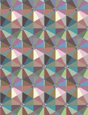 Geometrik süslemeli vektör deseni. Kusursuz tasarım dokusu 