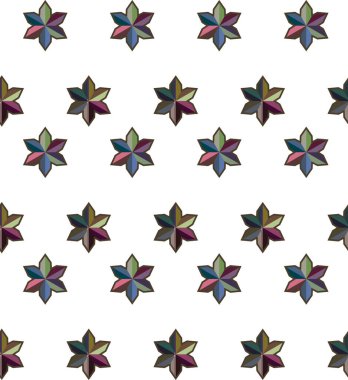 Geometrik süslemeli vektör deseni. Kusursuz tasarım dokusu