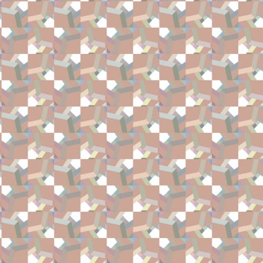 Geometrik süslemeli vektör deseni. Kusursuz tasarım dokusu 