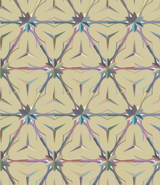 Geometrik süslemeli vektör deseni. Kusursuz tasarım dokusu 