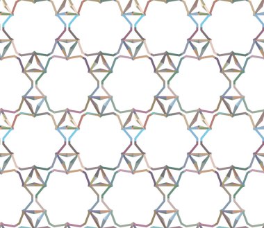 Geometrik süslemeli vektör deseni. Kusursuz tasarım dokusu