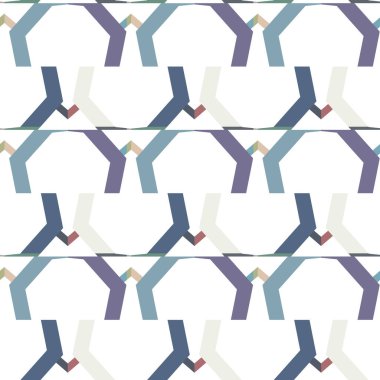 Geometrik süslemeli vektör deseni. Kusursuz tasarım dokusu 