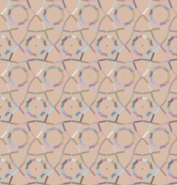 Geometrik süslemeli vektör deseni. Kusursuz tasarım dokusu 