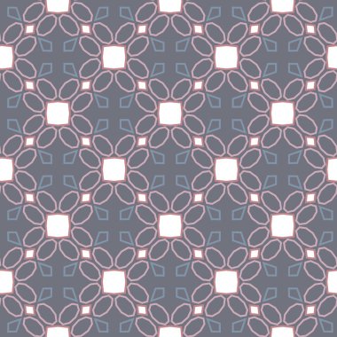 Soyut çiçeklerle kusursuz desen