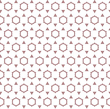 Geometrik süslemeli vektör deseni. Kusursuz tasarım dokusu