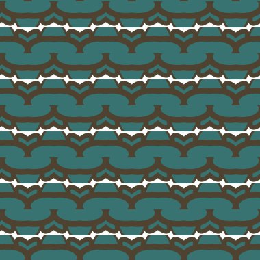 Geometrik süslemeli vektör deseni. Kusursuz tasarım dokusu