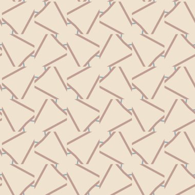 Geometrik süslemeli vektör deseni. Kusursuz tasarım dokusu 