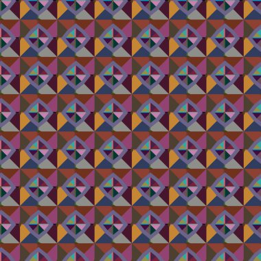 Geometrik süslemeli vektör deseni. Kusursuz tasarım dokusu 