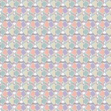 Geometrik süslemeli vektör deseni. Kusursuz tasarım dokusu 