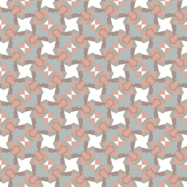 Geometrik süslemeli vektör deseni. Kusursuz tasarım dokusu 