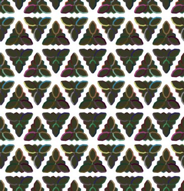 Geometrik süslemeli kusursuz desen. vektör illüstrasyonu