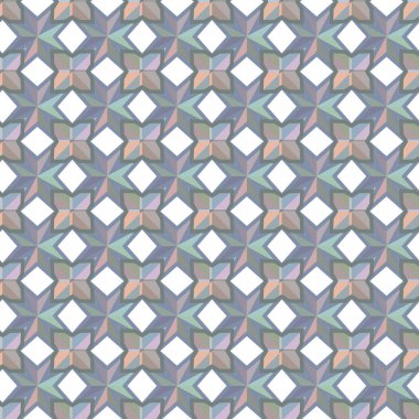 Geometrik süslemeli vektör deseni. Kusursuz tasarım dokusu 
