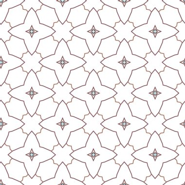 Geometrik süslemeli vektör deseni. Kusursuz tasarım dokusu 