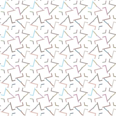 Geometrik süslemeli vektör deseni. Kusursuz tasarım dokusu 