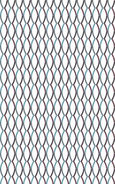 Geometrik süslemeli vektör deseni. Kusursuz tasarım dokusu 
