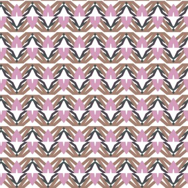 Geometrik süslemeli vektör deseni. Kusursuz tasarım dokusu 