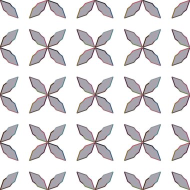 Geometrik süslemeli vektör deseni. Kusursuz tasarım dokusu