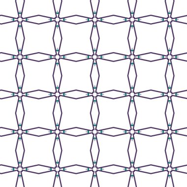 Geometrik süslemeli vektör deseni. Kusursuz tasarım dokusu 