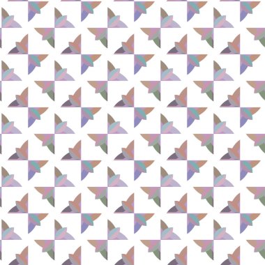 Geometrik süslemeli vektör deseni. Kusursuz tasarım dokusu 