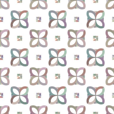Geometrik süslemeli vektör deseni. Kusursuz tasarım dokusu 