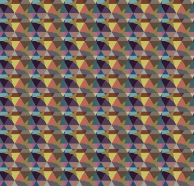 Geometrik süslemeli vektör deseni. Kusursuz tasarım dokusu