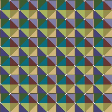 Geometrik süslemeli vektör deseni. Kusursuz tasarım dokusu 