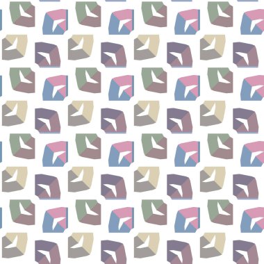 Geometrik süslemeli vektör deseni. Kusursuz tasarım dokusu