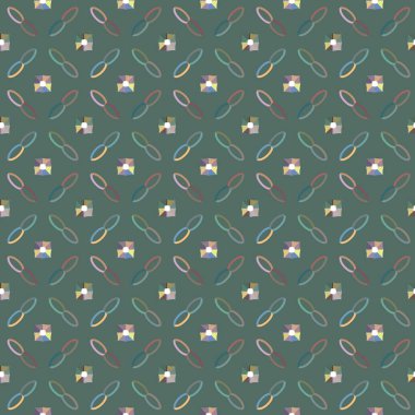 Geometrik süslemeli vektör deseni. Kusursuz tasarım dokusu 