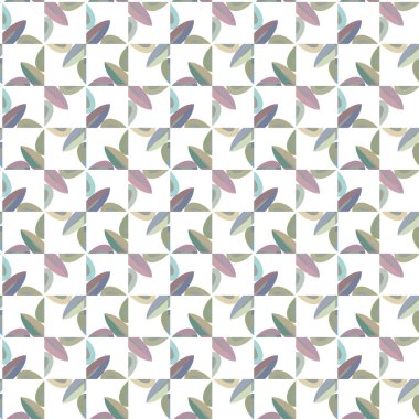 Geometrik süslemeli vektör deseni. Kusursuz tasarım dokusu