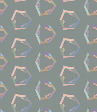 Geometrik süslemeli vektör deseni. Kusursuz tasarım dokusu