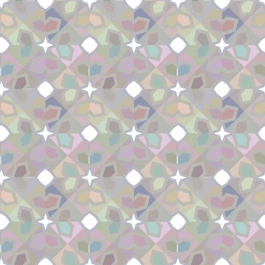 Geometrik süslemeli vektör deseni. Kusursuz tasarım dokusu 