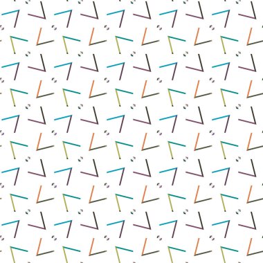 Geometrik süslemeli vektör deseni. Kusursuz tasarım dokusu 