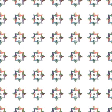 Geometrik süslemeli vektör deseni. Kusursuz tasarım dokusu 