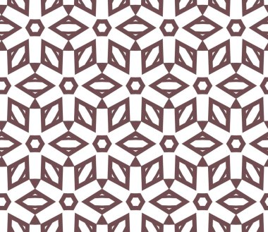 Geometrik süslemeli vektör deseni. Kusursuz tasarım dokusu 
