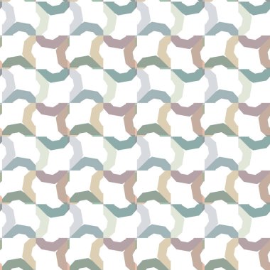 Geometrik süslemeli vektör deseni. Kusursuz tasarım dokusu 