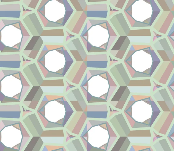 Patrón Vectorial Ornamental Geométrico Textura Diseño Sin Costuras — Vector de stock