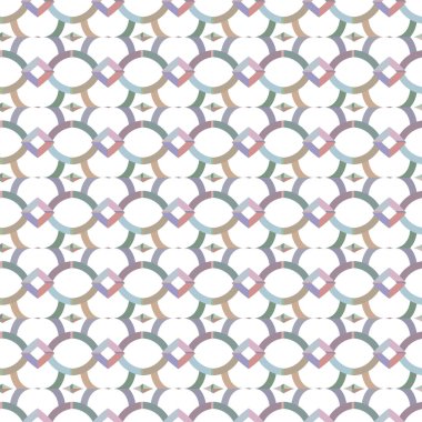 Geometrik süslemeli vektör deseni. Kusursuz tasarım dokusu 