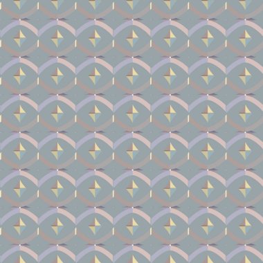 Geometrik süslemeli vektör deseni. Kusursuz tasarım dokusu 