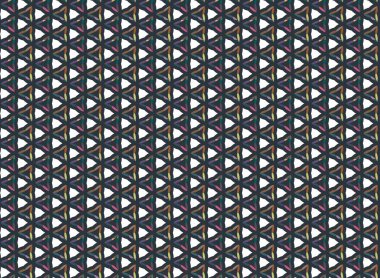 Geometrik süslemeli vektör deseni. Kusursuz tasarım dokusu 