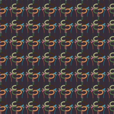 Geometrik süslemeli vektör deseni. Kusursuz tasarım dokusu 