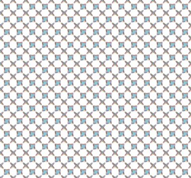 Geometrik süslemeli vektör deseni. Kusursuz tasarım dokusu