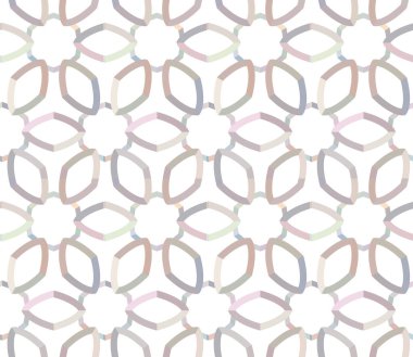 Geometrik süslemeli vektör deseni. Kusursuz tasarım dokusu 